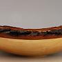 And a profile view of the Liquidambar natural edge bowl. It's 16" x 12" on the top, and about 4 1/2" tall at the wings.